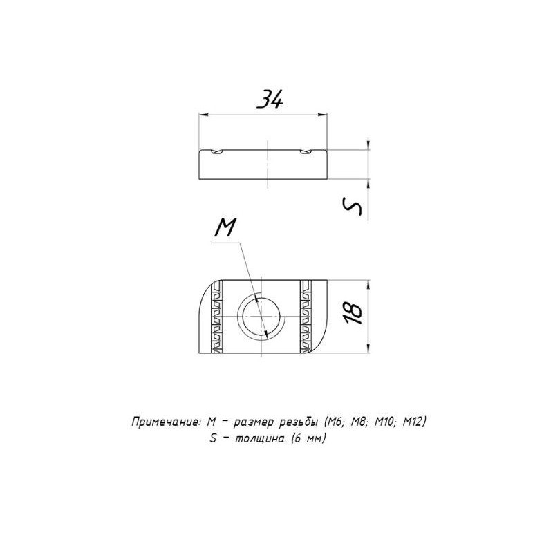 Гайка STRUT М12 HDZ EKF stgM12-HDZ Гайка STRUT М12 HDZ EKF stgM12-HDZ