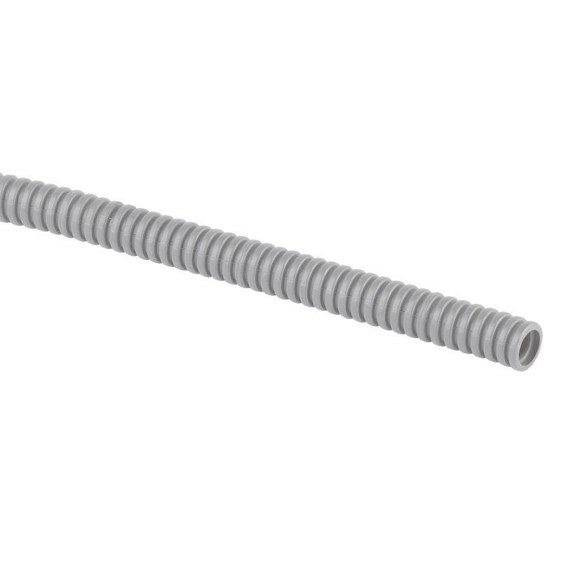 Труба гофрированная ПВХ GOFR-32-50-PVC-T тяжелая d32мм с зондом сер. (уп.50м) ЭРА Б0057956