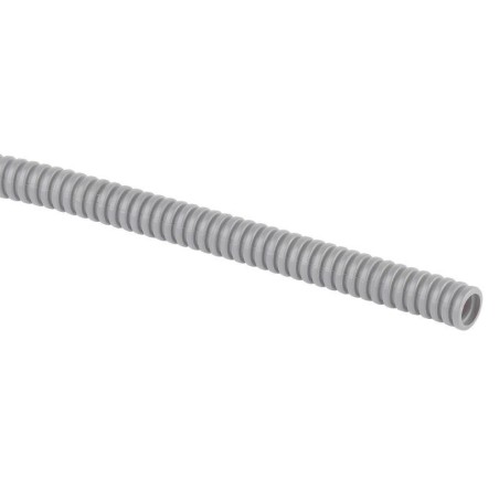 Труба гофрированная ПВХ GOFR-25-75-PVC-T тяжелая d25мм с зондом сер. (уп.75м) ЭРА Б0057955