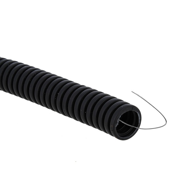 Труба гофрированная ПВХ d32мм с протяжкой черн. (уп.50м) Plast EKF tg-z-32-50-black Труба гофрированная ПВХ d32мм с протяжкой черн. (уп.50м) Plast EKF tg-z-32-50-black