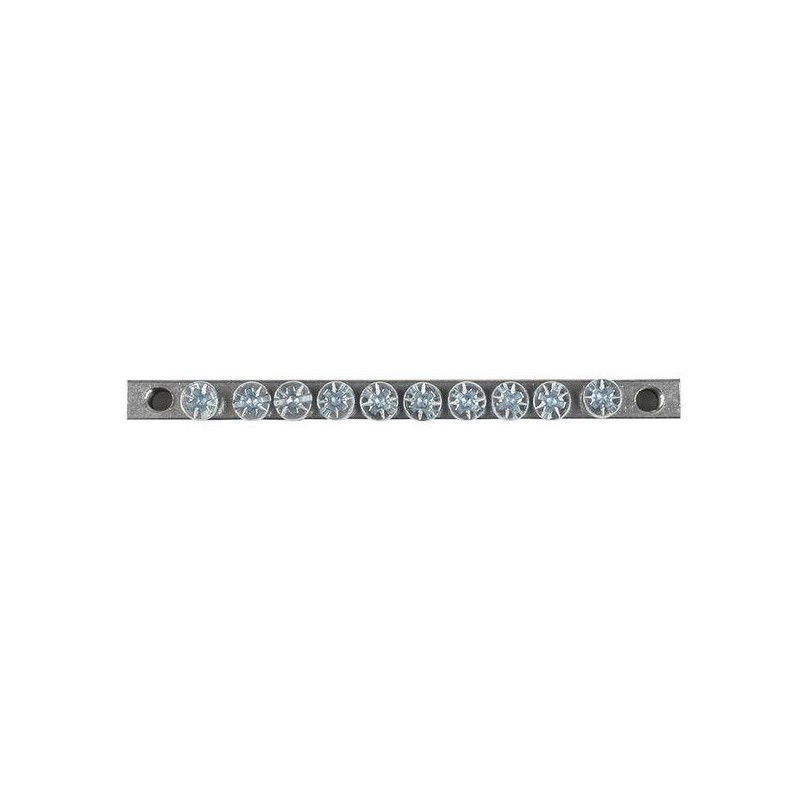 Шина PEN "ноль-землядюйма 6x9 10 отвер. цинк крепеж по краям EKF sn1-63-10-k Шина PEN "ноль-землядюйма 6x9 10 отвер. цинк крепеж по краям EKF sn1-63-10-k