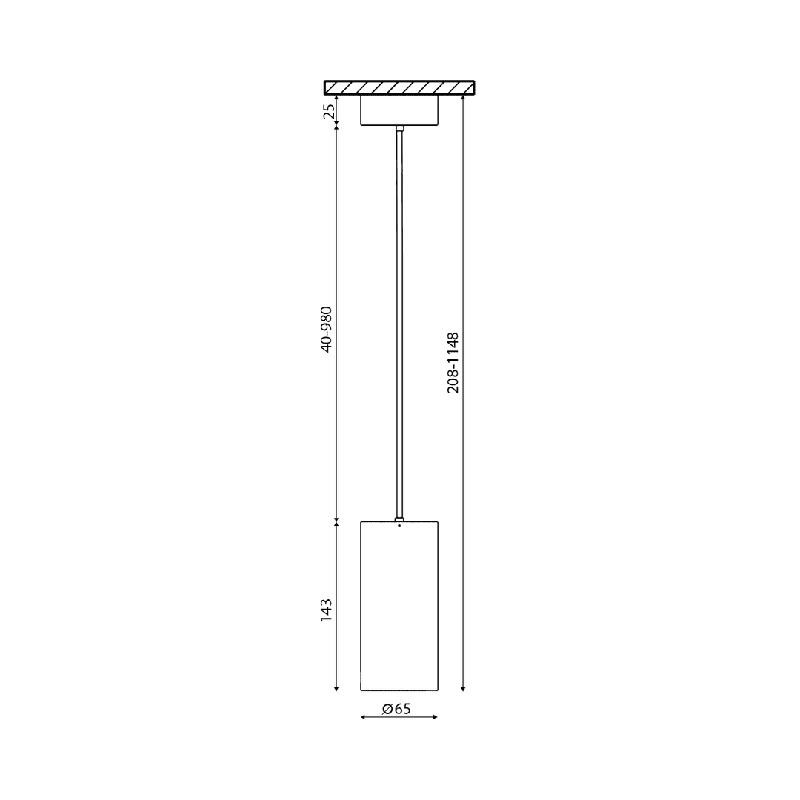 Крепление сменное М6 для светильников VILLY подвесное бел. SWG PRO 00-00003422