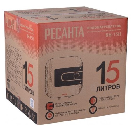 Водонагреватель накопительный ВН-15Н Ресанта 74/5/8