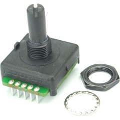 Mechanical Encoder Rotary Absolute Plain with Slot 2.5oz-in Straight Gray Digital 128PPR Bracket Mou