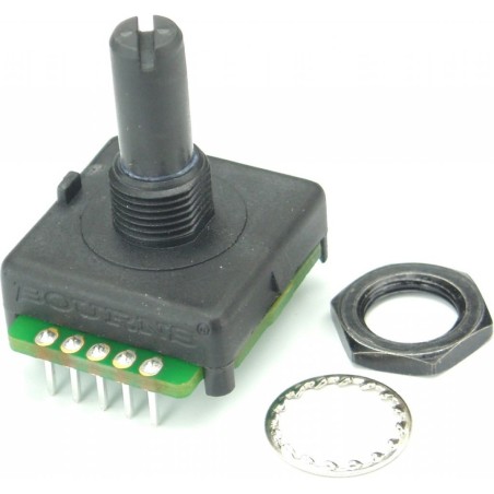 Mechanical Encoder Rotary Absolute Plain with Slot 2.5oz-in Straight Gray Digital 128PPR Bracket Mou
