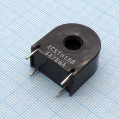 Датчик тока, 5A, 20Hz - 400Hz, сопротивление изоляции 100 MOhm, -25...+85°С