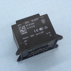 Трансформатор питания 35ВА  230В 2x12В  2x1458мА 70/B (31)