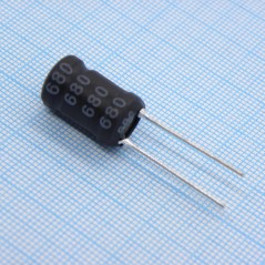 Радиальная индуктивность 68uH 3A 68mOhm DCR p-6.5mm