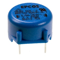 Дроссель силовой 2x27mH 0.5A 1.2Om 250VAC тококомпенсирующий двойной с кольцевым сердечником, горизонтальный