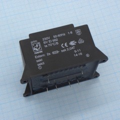 Трансформатор питания 33ВА  230В 2x15В   2x1100мА 70/B (34)