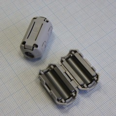 Фильтр на кабель 30х16.5  диаметр кабеля 4-7 мм (USB, IEEE1394)