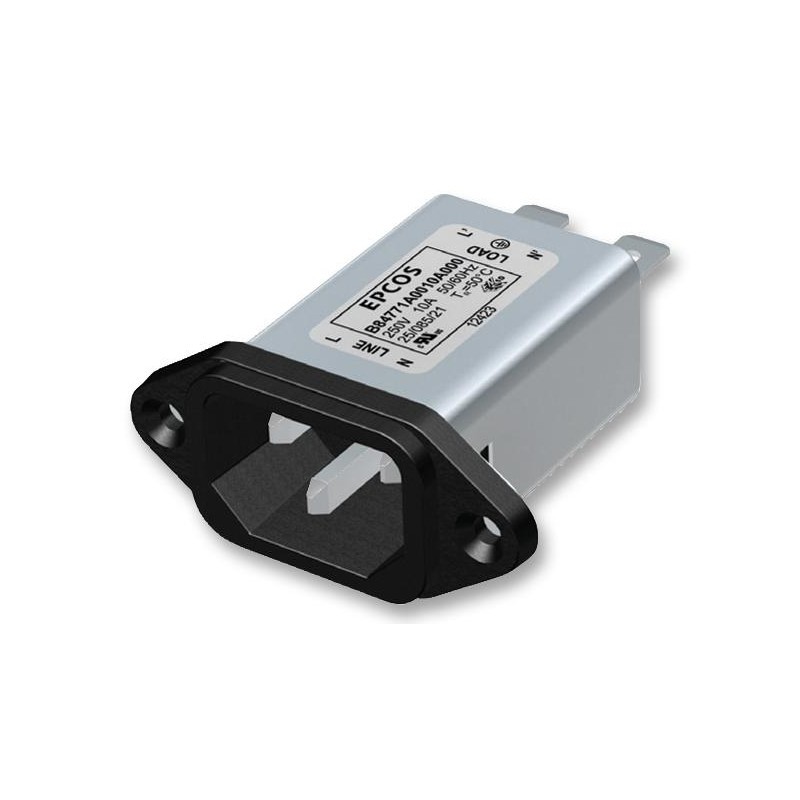 Фильтр IEC 15A, 250B, X2-0.1uF, Y2-2x2200pF, Lr-2x0.09mH, Ileak-0.173mA