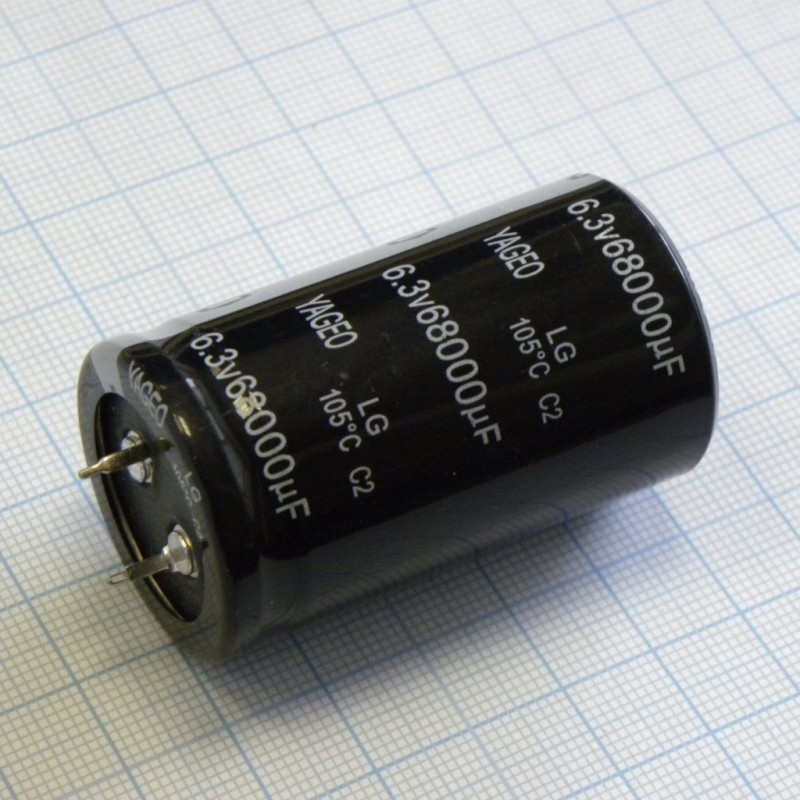 С защёлкиваемыми выводами 6V  68000uF ±20%, стандартные, 2000часов, -40...+105°С