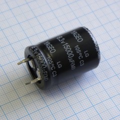 С защёлкиваемыми выводами 6V  15000uF ±20%, стандартные, 2000часов, -40...+105°С