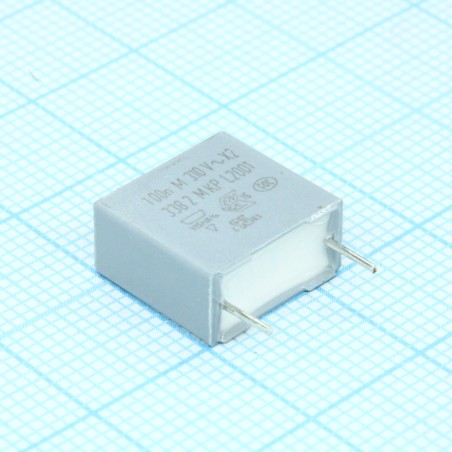 Пленочный конденсатор X2 0,1мкФ 630VDC/310VAC ±20% 12,5х6х12мм 110°C