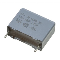 Пленочный конденсатор X1 0,047мкФ 1000VDC/440VAC ±20% 17,5х7х13,5мм 105°C