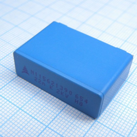 MKP 0.022uF 2000V DC 700V AC 10%  /// RM27,5 mm 2-pin 11 x 21 x 31,5 (WxHxL) станд корпус 110*C BOXED /// общего назначения высо