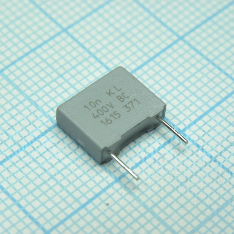 Пленочный конденсатор 0,01мкФ 400VDC/220VAC ±10% 10х3х8мм 105°C