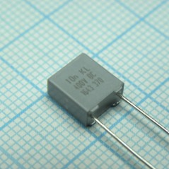Пленочный конденсатор 0,01мкФ 400VDC/220VAC ±10% 7,2х3,5х8мм 105°C