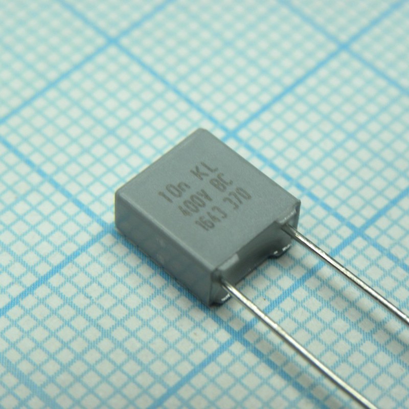 Пленочный конденсатор 0,01мкФ 400VDC/220VAC ±10% 7,2х3,5х8мм 105°C