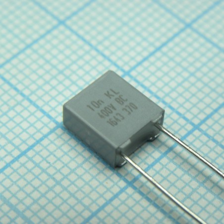 Пленочный конденсатор 0,01мкФ 400VDC/220VAC ±10% 7,2х3,5х8мм 105°C