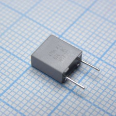 Пленочный конденсатор 0,47мкФ 63VDC/40VAC ±10% 7,2х3.5х8мм 100°C