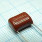 Конденсатор металлоплёночный полиэтилентерефталатный 0.033мкФ 630В ±10% (13х6х10мм) шаг выводов 10мм 85°С россыпь