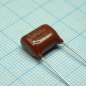 Конденсатор металлоплёночный полиэтилентерефталатный 0.022мкФ 400В ±10% (13х7х11мм) шаг выводов 10мм 85°С россыпь