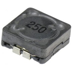 SMD индуктивность проволочная, на ферритовом сердечнике, экранированная 25uH 20% 1KHz Ferrite