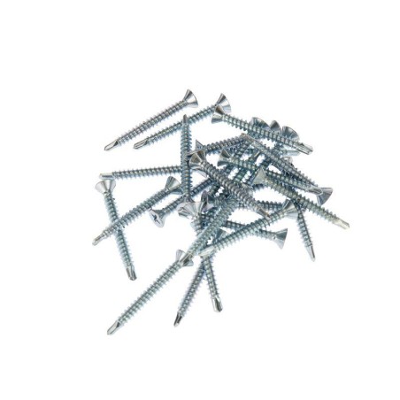 Саморез оконный сверло 3.9х32 бел. цинк Kranz 1504-3932-1