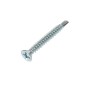 Саморез оконный сверло 3.9х32 бел. цинк Kranz 1504-3932-1