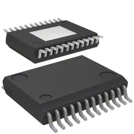 Интеллектуальный ключ 2 канала для применения 24V (58В - max), 34А, 50мОм, потребление 2мкА
