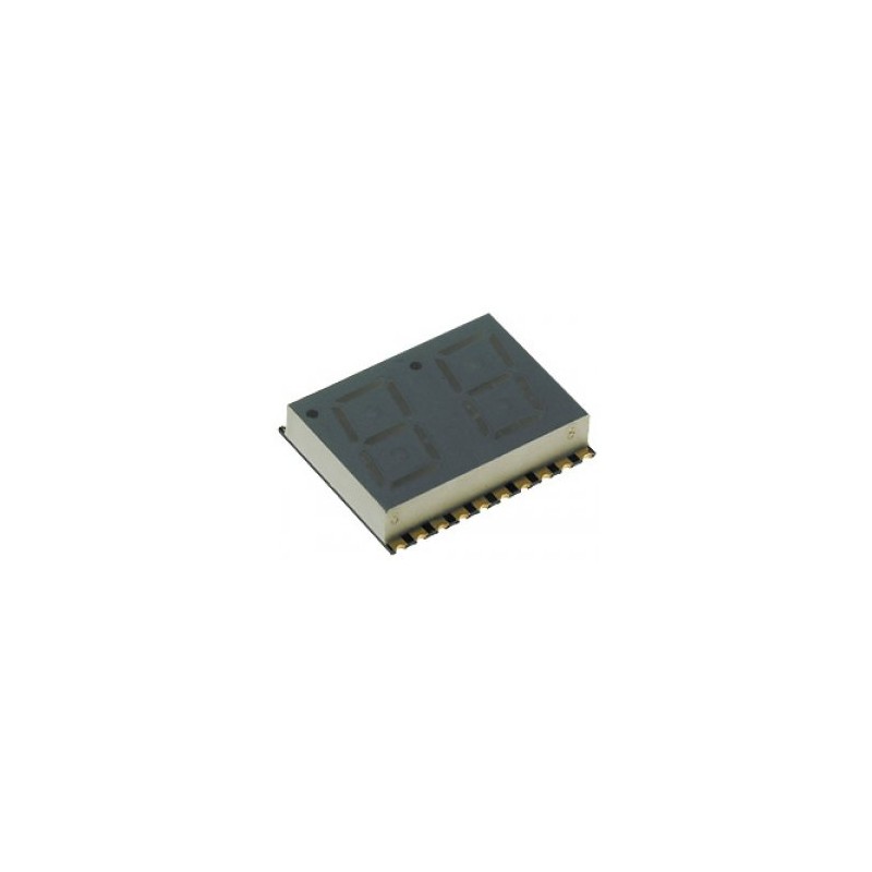 2-х разрядный сегментный дисплей smd 10,16мм/красный/640нм/4.7-18мкд/ОА