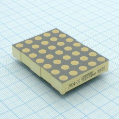 Матричный индикатор 38мм/8x8/красный/640нм/12-26мкд/ОК