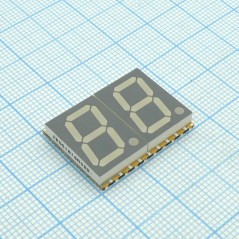 2-х разрядный сегментный дисплей smd 14,22мм/красный/635нм/4.7-17.7мкд/ОА