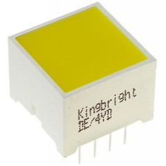 LED модуль/15х15мм/желтый/588нм/8-31мкд