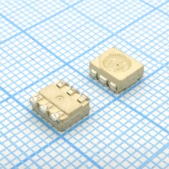 Светодиод smd 5х6мм/красный/630нм/180-350мкд - зеленый/525нм/280-650мкд/синий/470нм/110-250мкд/прозрачный/100°