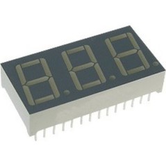 3-х разрядный индикатор/14,22мм/зеленый/568нм/3-10.5мкд