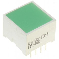 LED модуль/15х15мм/зеленый/568нм/12-52мкд