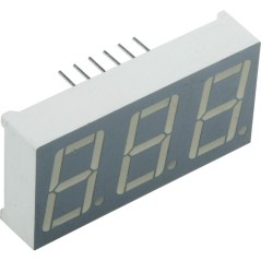 3-х разрядный индикатор/14,22мм/зеленый/568нм/3-10.5мкд