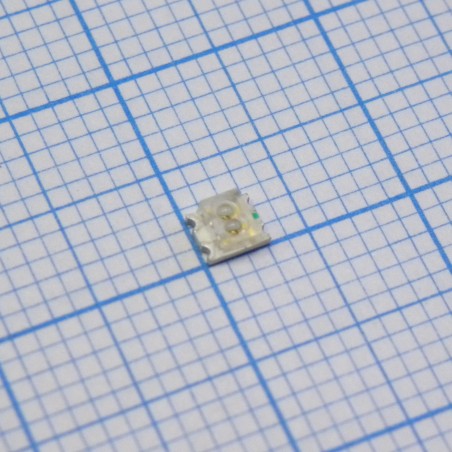 Светодиод smd 3х2,5мм/красный/635нм/380-800мкд - зеленый/570нм/18-120мкд/прозрачный/100°
