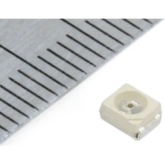 Светодиод smd 3,5х2,8мм/красный/628нм/110-230мкд/прозрачный/120°