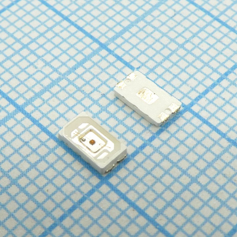 Светодиод smd 5,6х3мм/красный/618нм/4000-5500мКд/прозрачный/120°/12Лм при 150мА 2.9v