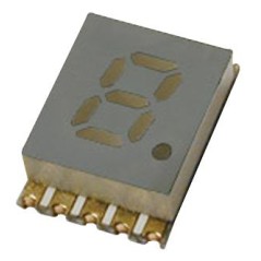 1 разрядный сегментный дисплей smd 5,08мм/красный/635нм/8-30.4мкд/ОК