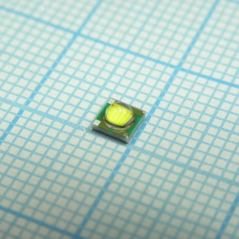 Светодиод smd повышенной яркости, серия XLamp XP-G, холодный белый, 5000К-6500K, 130 лм, 3.2В, 350мА, 125°. размеры: 3.45x3.45x2