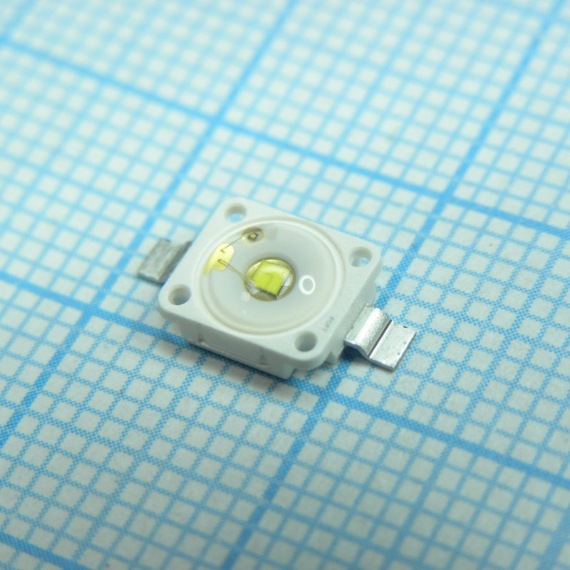 Светодиод smd "Золотой Дракон" 6х7мм/белый 6000K/ 3.2В/ 97...150Лм при 350мА/максимальный ток 1A/170°