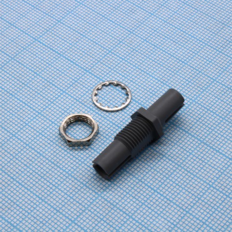 Адаптер VL с гайкой серый (Bulkhead Adapter). Соединяет 2 симплексных соединителя сквозным образом. Этот адаптер может служить д