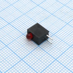 Светодиодный модуль 1LEDх3мм/красный/625нм/12-25мкд/40°