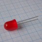 Светодиод 10мм/красный/640нм/800-1200мкд/60°