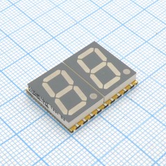 2-х разрядный сегментный дисплей smd 14,22мм/оранжевый/601нм/12-50мкд/ОА